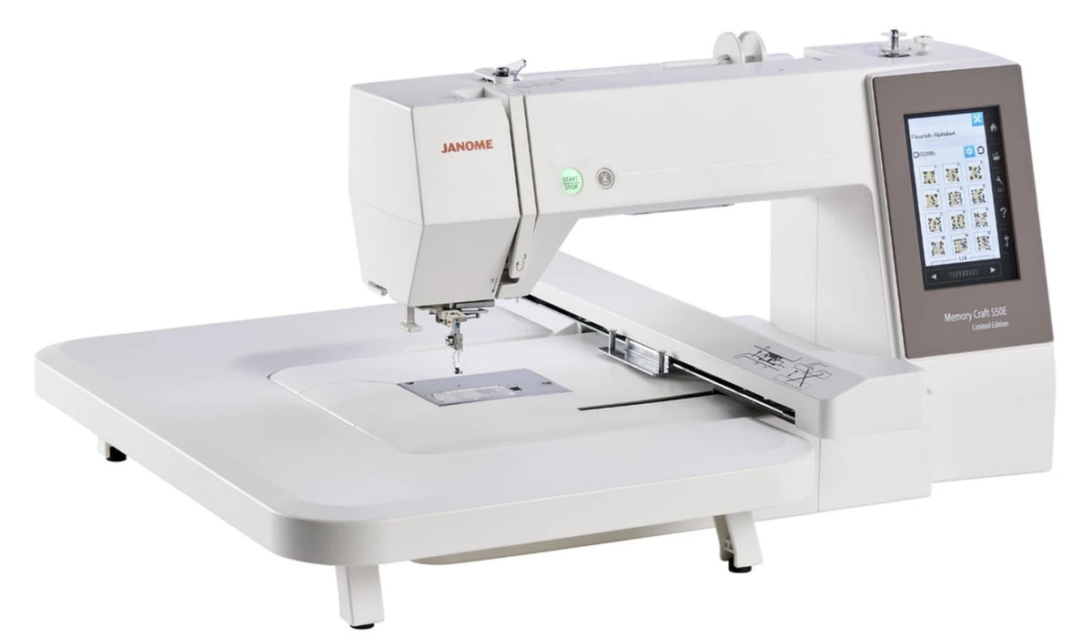 Janome MC550E embroidery machine