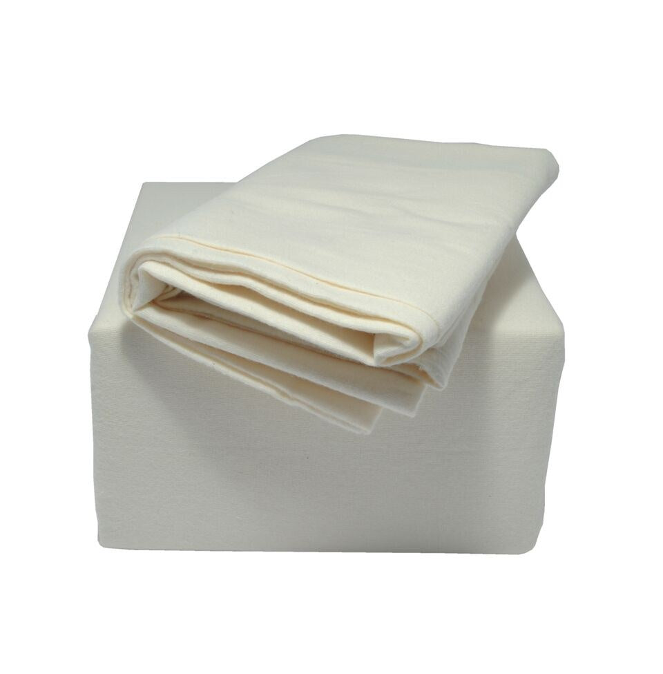 Indulgence Flannelette Flat Sheet Cream