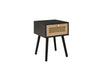 Birlea Croxley 1 Drawer Rattan Bedside (Self Assembly) (DHD)