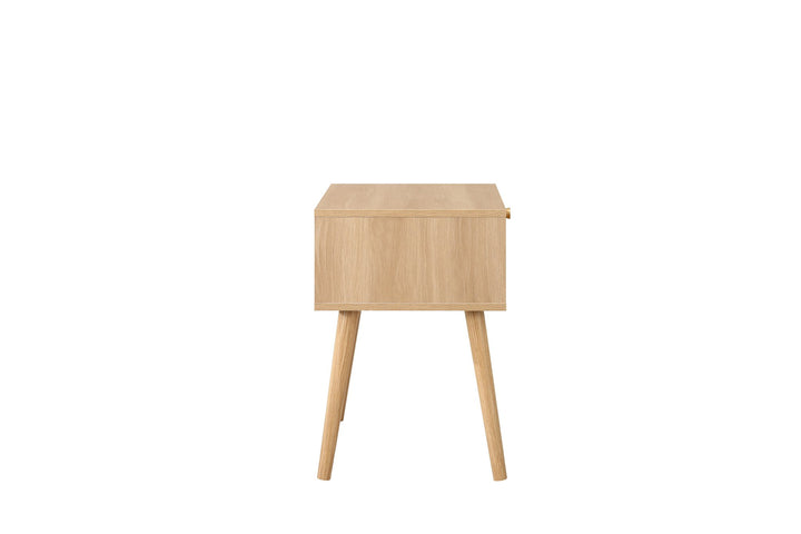 Birlea Croxley 1 Drawer Rattan Bedside (Self Assembly) (DHD)