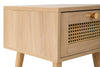 Birlea Croxley 1 Drawer Rattan Bedside (Self Assembly) (DHD)