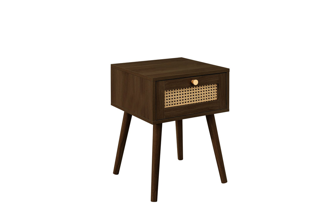 Birlea Croxley 1 Drawer Rattan Bedside (Self Assembly) (DHD)