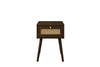 Birlea Croxley 1 Drawer Rattan Bedside (Self Assembly) (DHD)