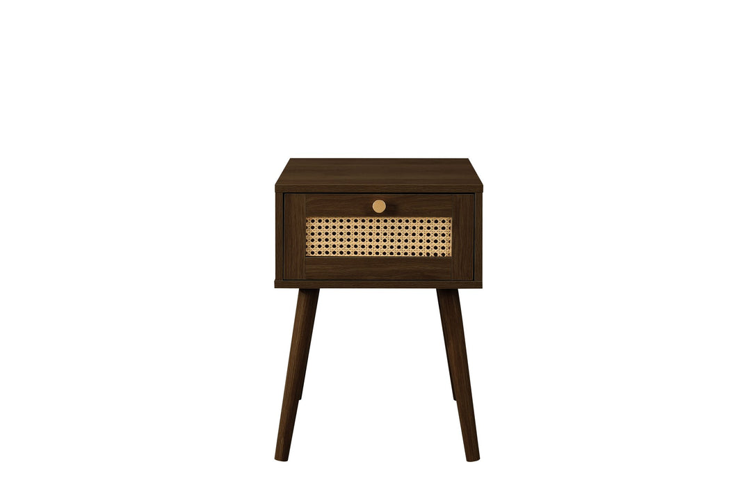 Birlea Croxley 1 Drawer Rattan Bedside (Self Assembly) (DHD)
