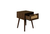 Birlea Croxley 1 Drawer Rattan Bedside (Self Assembly) (DHD)