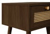 Birlea Croxley 1 Drawer Rattan Bedside (Self Assembly) (DHD)