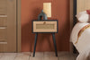 Birlea Croxley 1 Drawer Rattan Bedside (Self Assembly) (DHD)