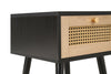 Birlea Croxley 1 Drawer Rattan Bedside (Self Assembly) (DHD)