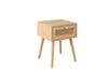 Birlea Croxley 1 Drawer Rattan Bedside (Self Assembly) (DHD)
