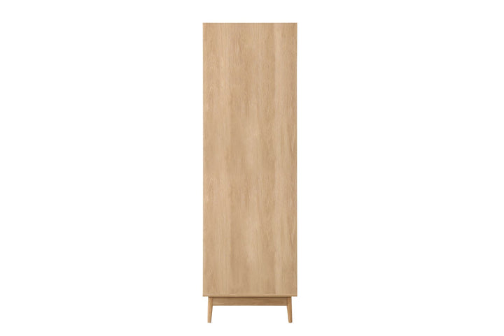 Birlea Croxley 2 Door 1 Drawer Rattan Wardrobe (Self Assembly) (DHD)
