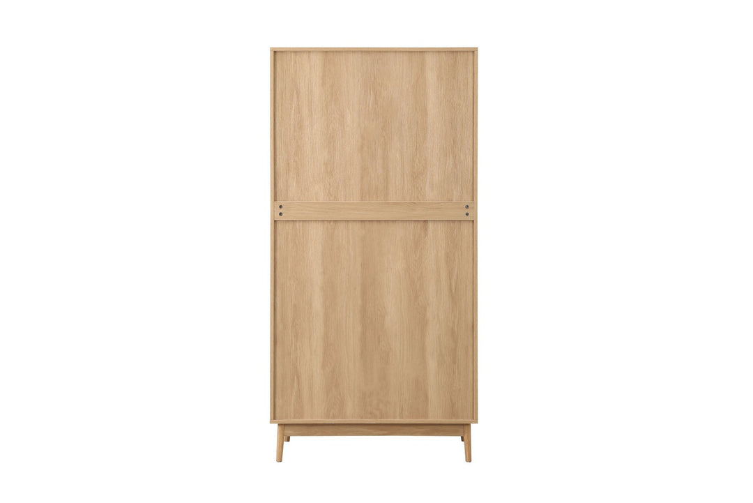 Birlea Croxley 2 Door 1 Drawer Rattan Wardrobe (Self Assembly) (DHD)