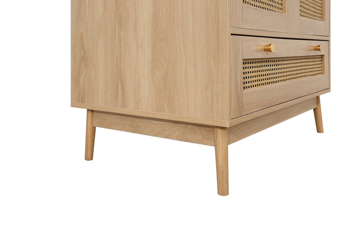 Birlea Croxley 2 Door 1 Drawer Rattan Wardrobe (Self Assembly) (DHD)