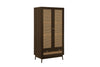 Birlea Croxley 2 Door 1 Drawer Rattan Wardrobe (Self Assembly) (DHD)