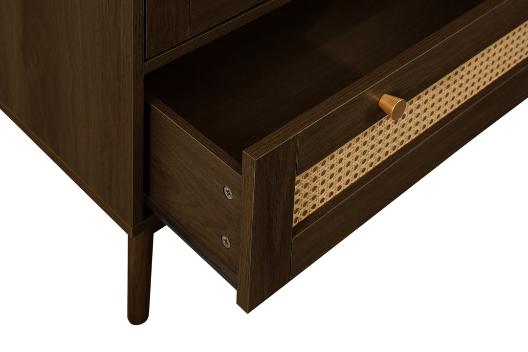 Birlea Croxley 2 Door 1 Drawer Rattan Wardrobe (Self Assembly) (DHD)