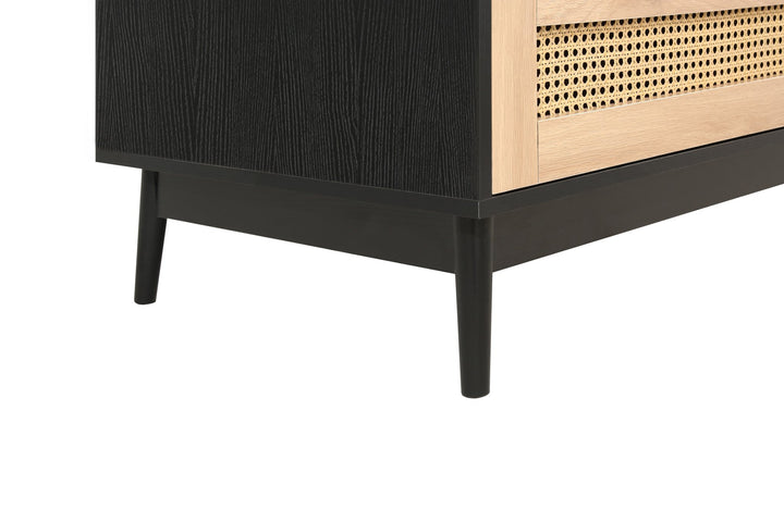 Birlea Croxley 2 Door 1 Drawer Rattan Wardrobe (Self Assembly) (DHD)