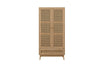Birlea Croxley 2 Door 1 Drawer Rattan Wardrobe (Self Assembly) (DHD)