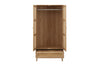 Birlea Croxley 2 Door 1 Drawer Rattan Wardrobe (Self Assembly) (DHD)