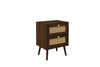 Birlea Croxley 2 Drawer Rattan Bedside (Self Assembly) (DHD)