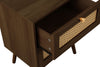 Birlea Croxley 2 Drawer Rattan Bedside (Self Assembly) (DHD)