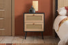 Birlea Croxley 2 Drawer Rattan Bedside (Self Assembly) (DHD)
