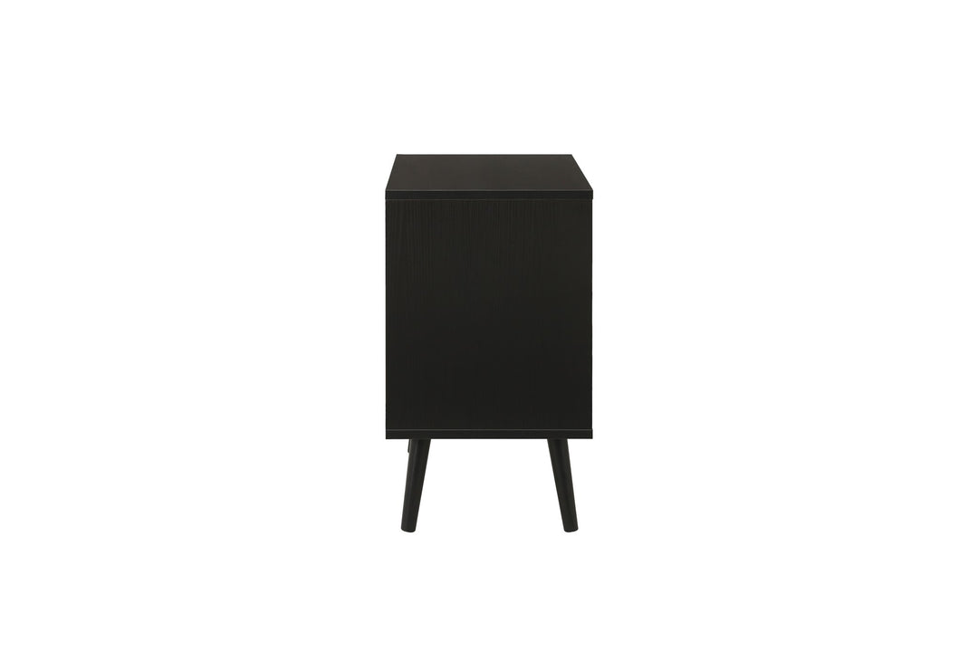 Birlea Croxley 2 Drawer Rattan Bedside (Self Assembly) (DHD)
