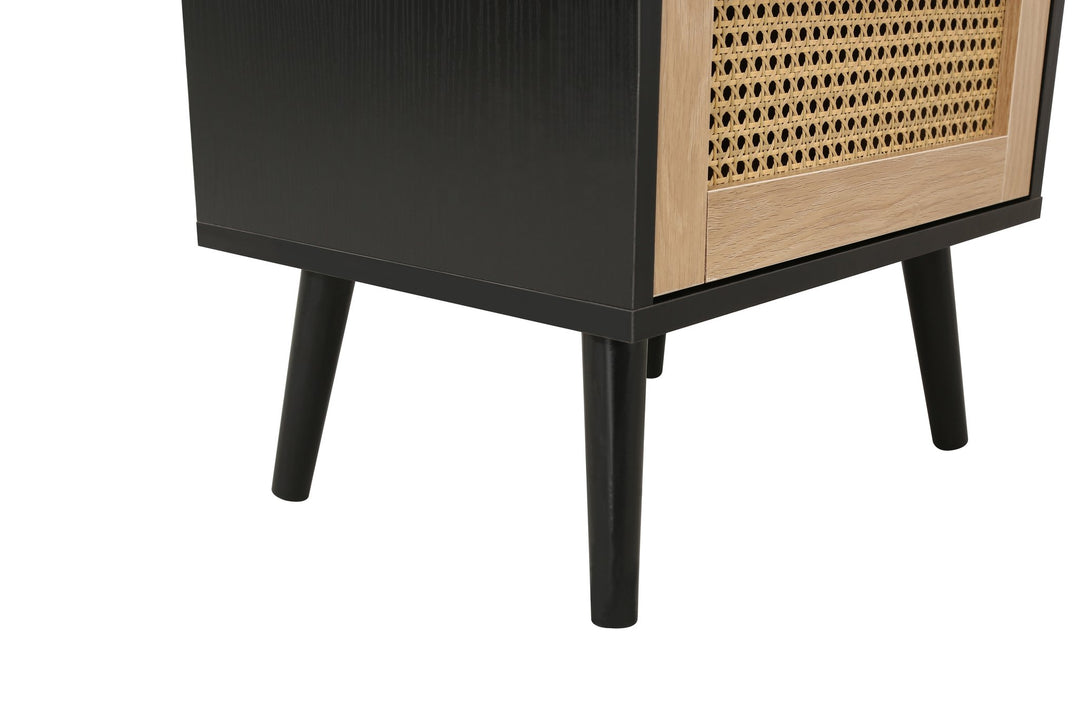 Birlea Croxley 2 Drawer Rattan Bedside (Self Assembly) (DHD)