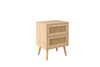 Birlea Croxley 2 Drawer Rattan Bedside (Self Assembly) (DHD)