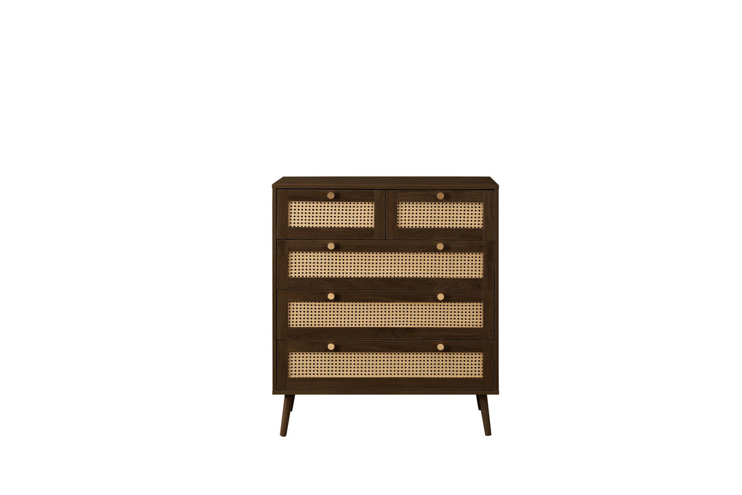 Birlea Croxley 5 Drawer Rattan Chest (Self Assembly) (DHD)