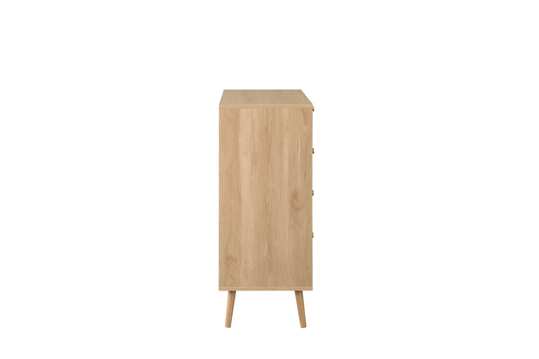 Birlea Croxley 5 Drawer Rattan Chest (Self Assembly) (DHD)