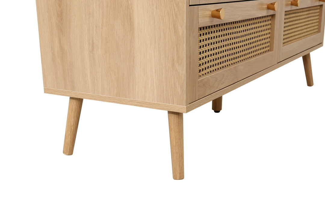 Birlea Croxley 7 Drawer Rattan Chest (Self Assembly) (DHD)