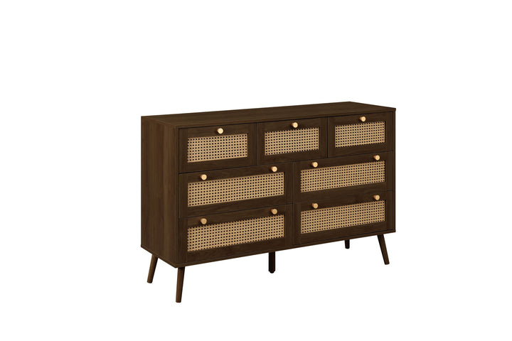 Birlea Croxley 7 Drawer Rattan Chest (Self Assembly) (DHD)
