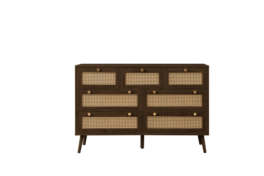 Birlea Croxley 7 Drawer Rattan Chest (Self Assembly) (DHD)