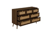 Birlea Croxley 7 Drawer Rattan Chest (Self Assembly) (DHD)