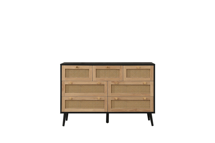 Birlea Croxley 7 Drawer Rattan Chest (Self Assembly) (DHD)