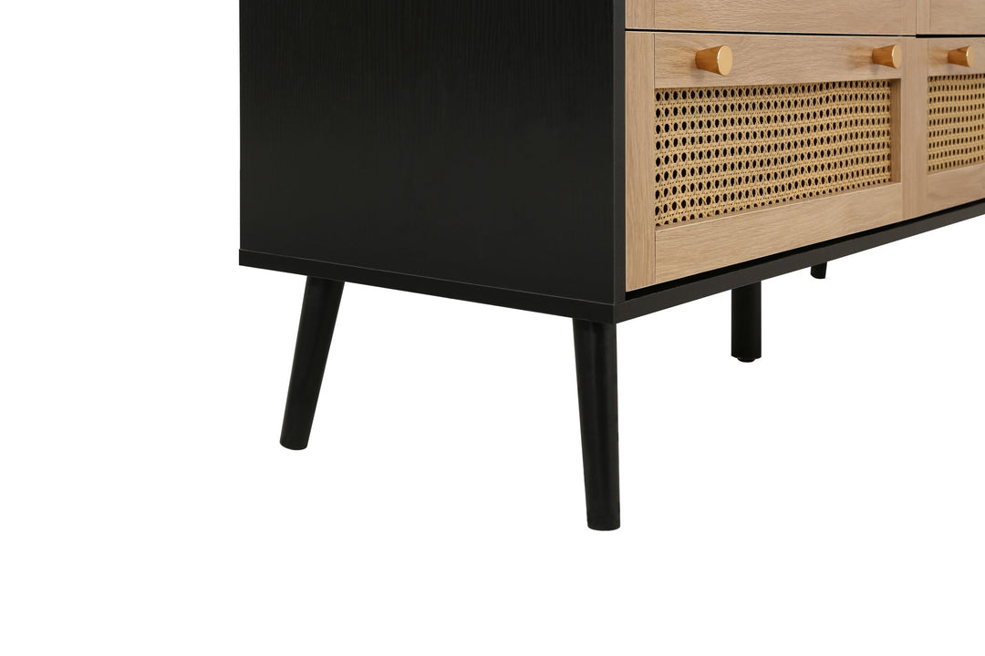 Birlea Croxley 7 Drawer Rattan Chest (Self Assembly) (DHD)