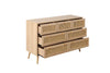 Birlea Croxley 7 Drawer Rattan Chest (Self Assembly) (DHD)