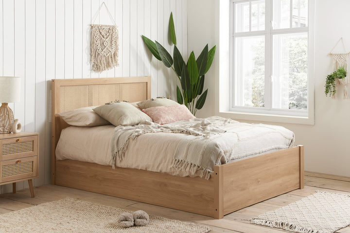 Birlea Croxley Ottoman Rattan Bed (Self Assembly) (DHD)