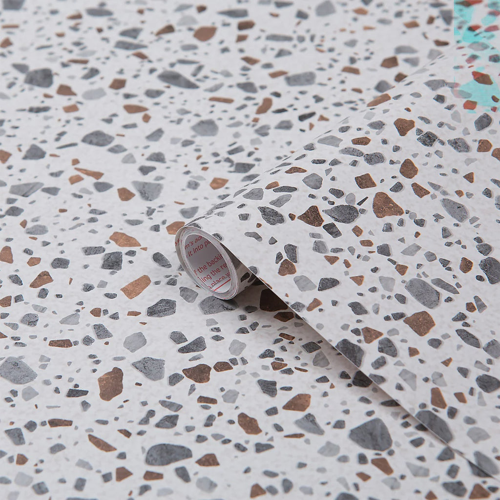 d-c-fix® Self Adhesive Film - Terrazzo Mosaic Tile Marble (8179) 67.5cm x 2m 346-8179