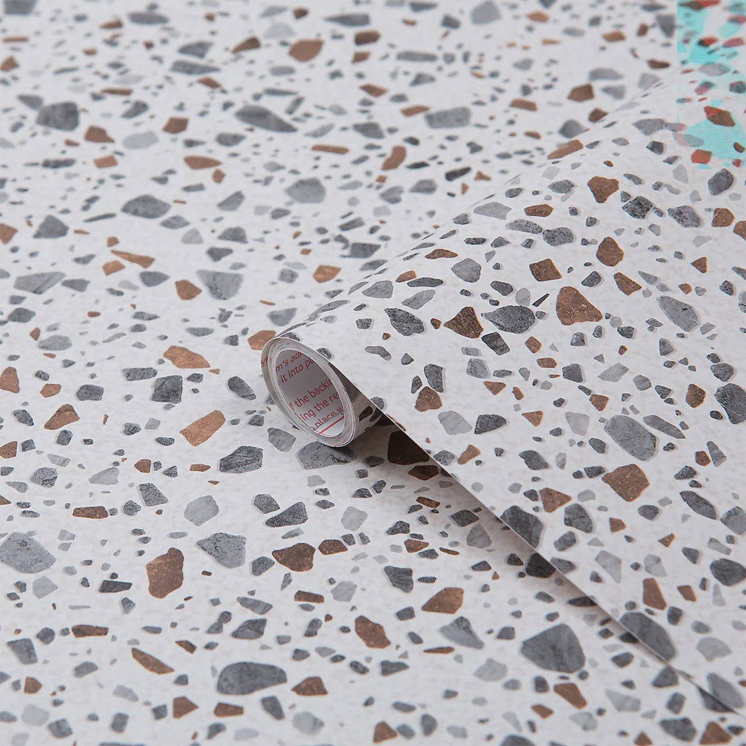 d-c-fix® Self Adhesive Film - Terrazzo Mosaic Tile Marble (8179) 67.5cm x 2m 346-8179