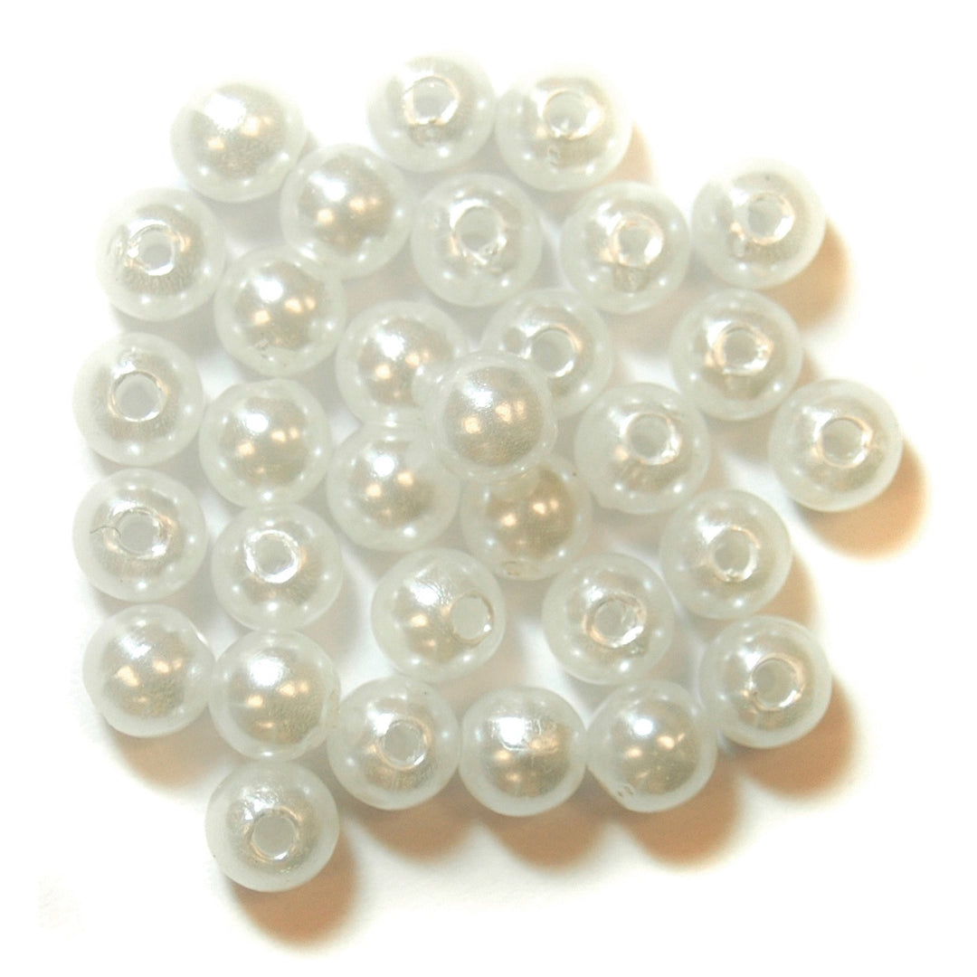 Extra Value: Beads: Pearl: 6mm: White: 120