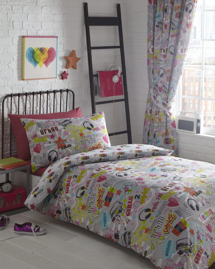 Dance Crew Reversible Duvet Cover Set Double