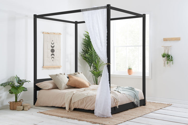 Birlea Darwin Four Poster Bed (Self Assembly) (DHD)