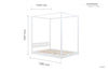 Birlea Darwin Four Poster Bed (Self Assembly) (DHD)