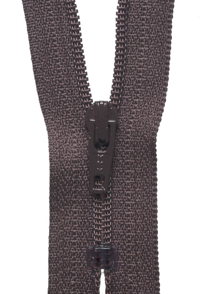 Nylon Dress and Skirt Zip: 56cm: Brown