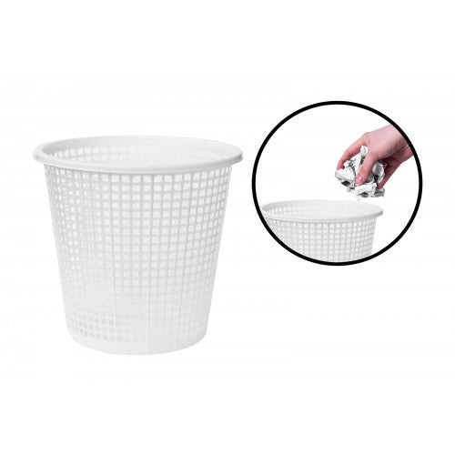 Bathroom Waste Paper Bin White