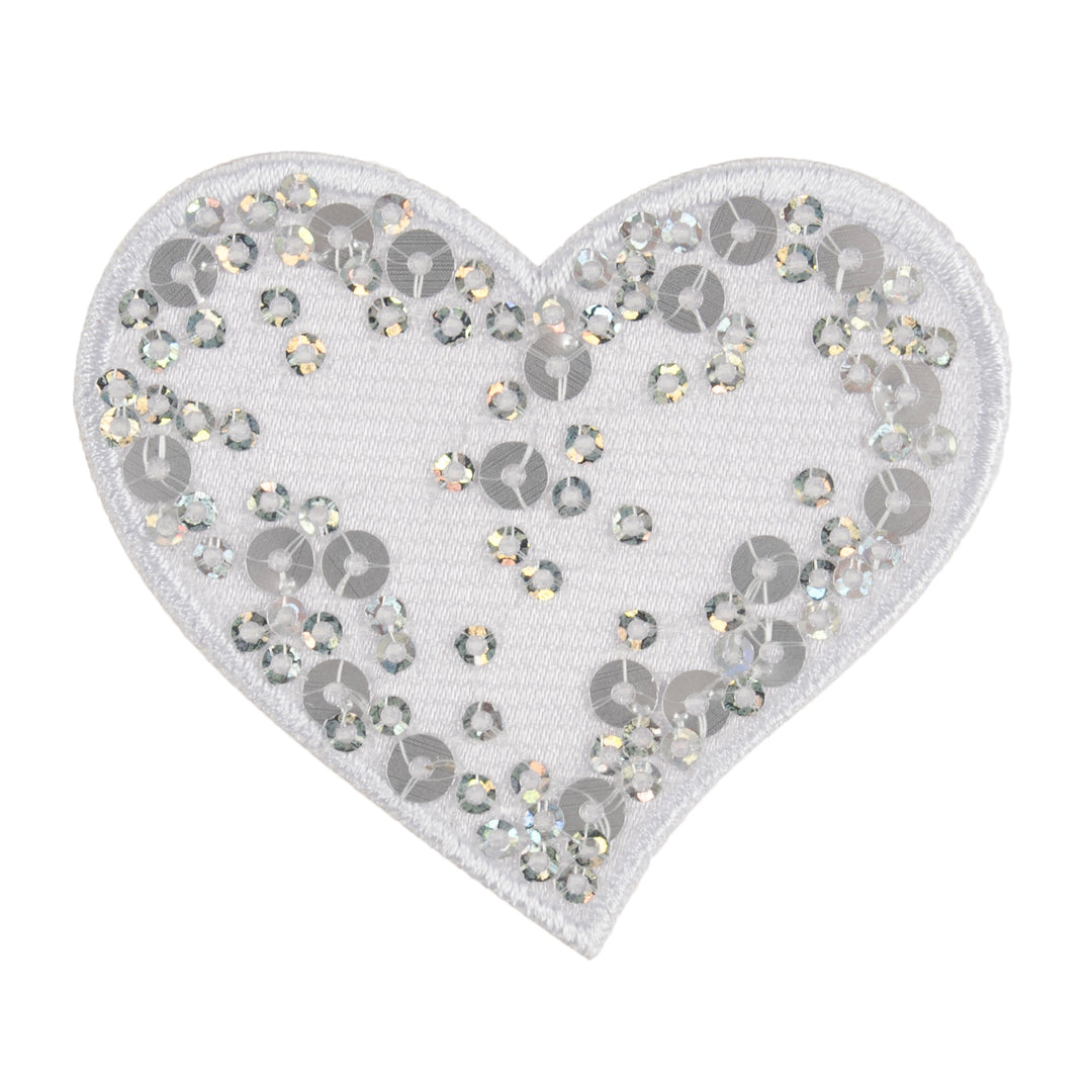 Motif C: Sequin: White Heart