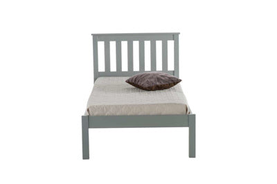 Denver 90cm Single Low End Bedframe Grey (Local Only)