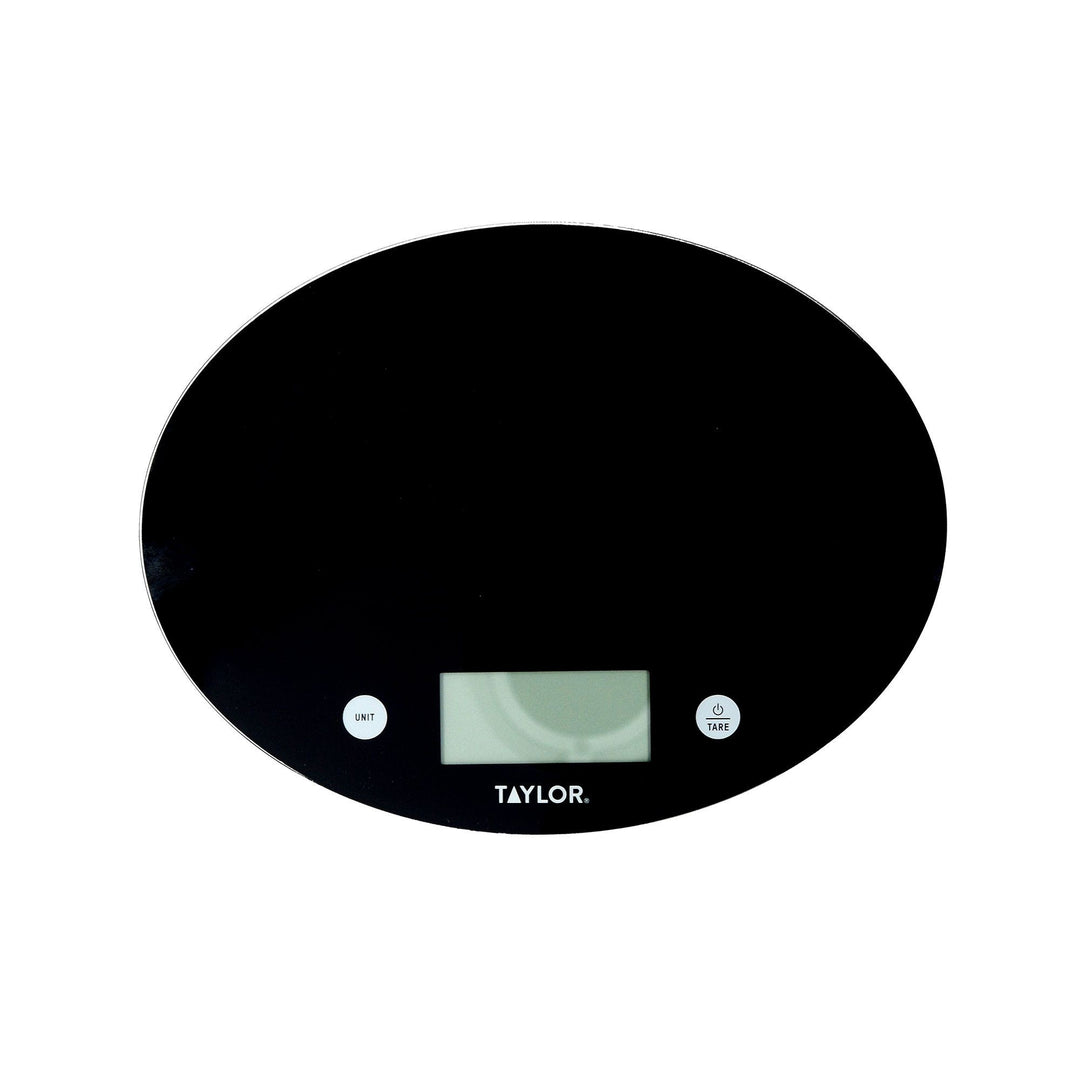 Taylor Slimline Digital Dual Kitchen Scale, 5kg / 5000ml, Black Glass