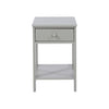 Options Grey Shaker, 1 Drawer Petite Bedside Cabinet Grey  (DHD) Image 2