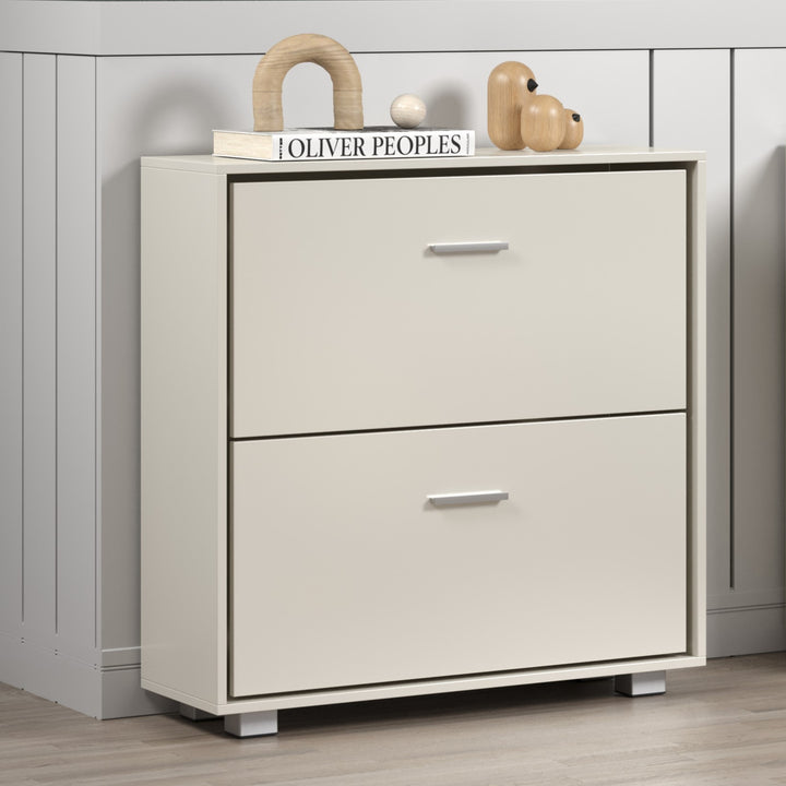 Lido 2 Door Shoe Cabinet  White  (DHD) Image 5